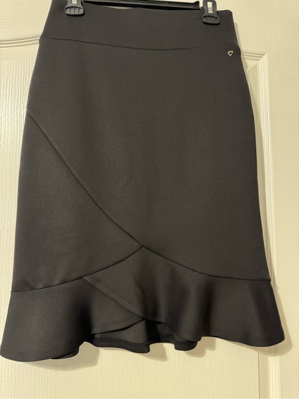 Thalia Sodi Black Women's Ruffle Hem Skirt